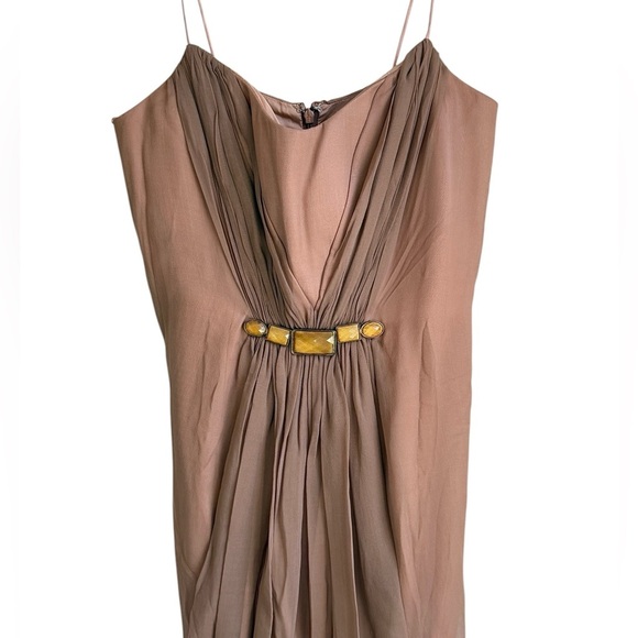 HOAGLUND 100% Silk Layered Jeweled Mini Dress Size 6 NWT - Picture 2 of 13